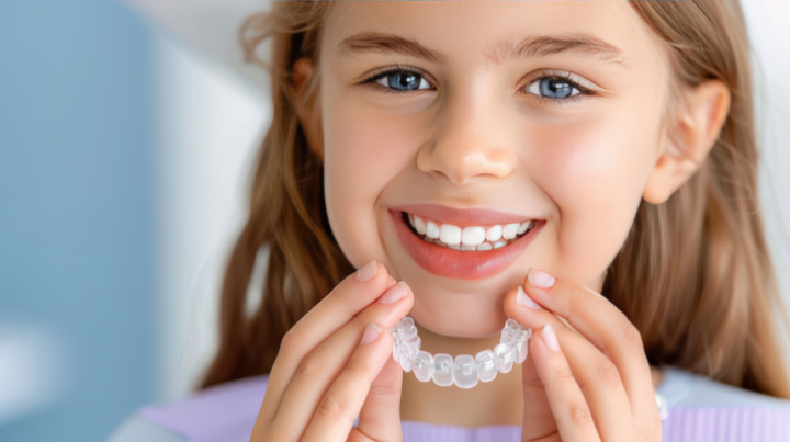 インビザライン・ファーストを装着する子ども