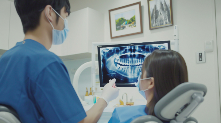 痛みを最小限に抑えるために信頼できる歯科医院を選ぶ女性