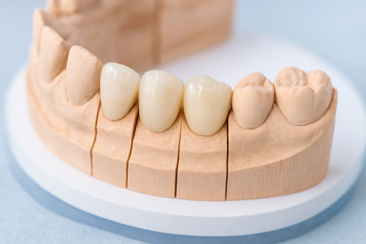 セラミックの歯の見本