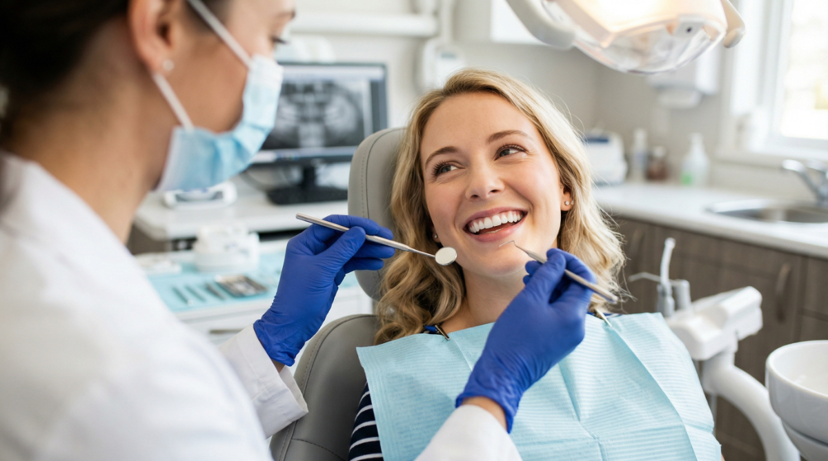 PMTCを受けて笑顔を見せる女性